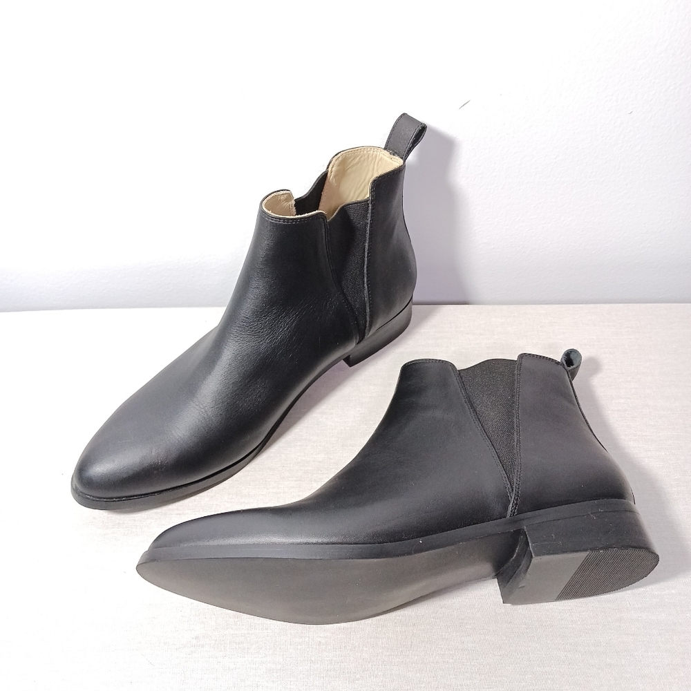 Nisolo Commuter Boots in Black Leather From Anthropologie Size 8.5